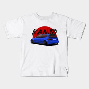 KANJO CIVIC BLUE Kids T-Shirt